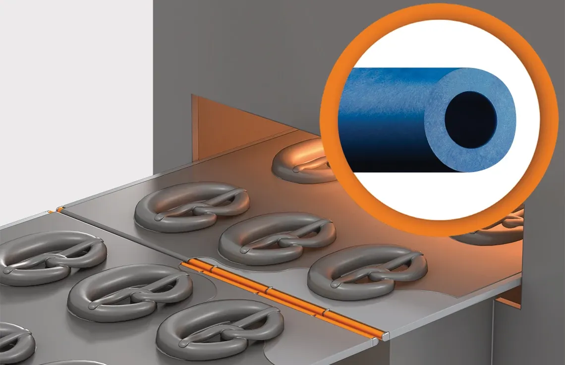 Transições rolete de faca