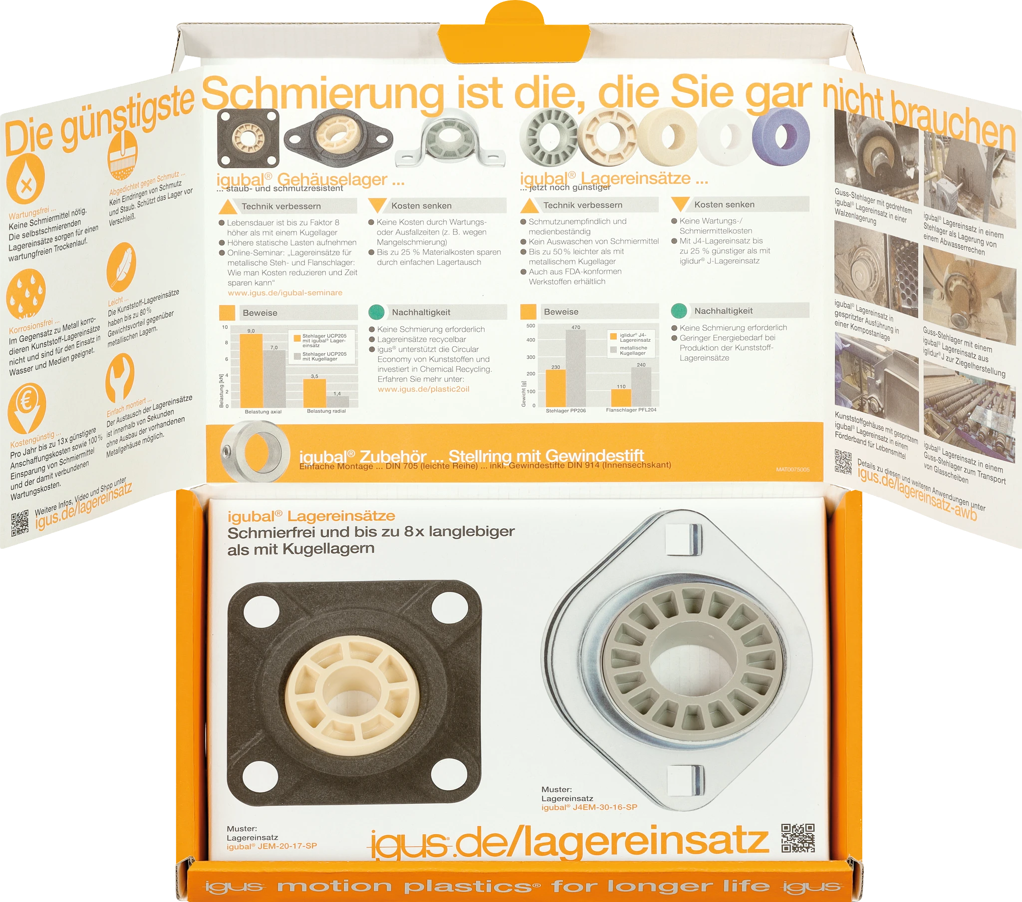 Spherical insert bearing sample box