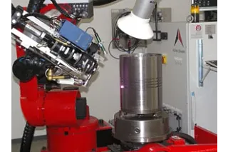 Picture of a laser unit in the working position