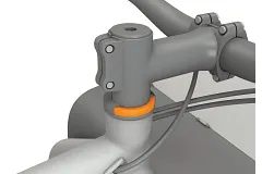 Headset with iglidur plain bearings