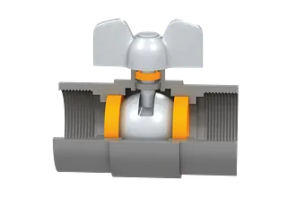 Plain bearing in tap valve