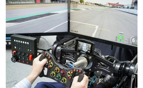 Racing simulator seat
