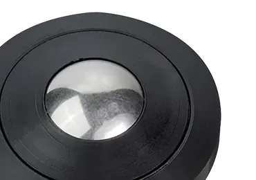 Sliding ball transfer unit made of plastic