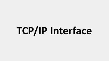 TCP/IP接口