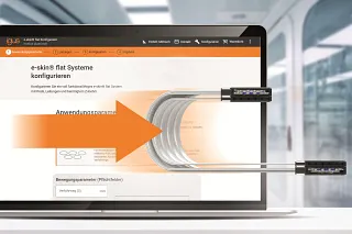 New e-skin flat configurator allows for quick design of certified cleanroom cable guide systems