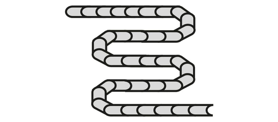 zig-zag type of movement