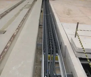 Energy chain rocket launching site