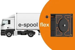 Truck and e-spool flex
