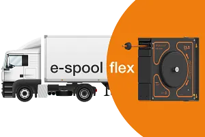 Kabelaufroller e-spool flex für Trailer