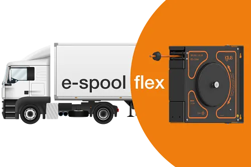 Cable reel e-spool flex | igus cable drum with no slip ring