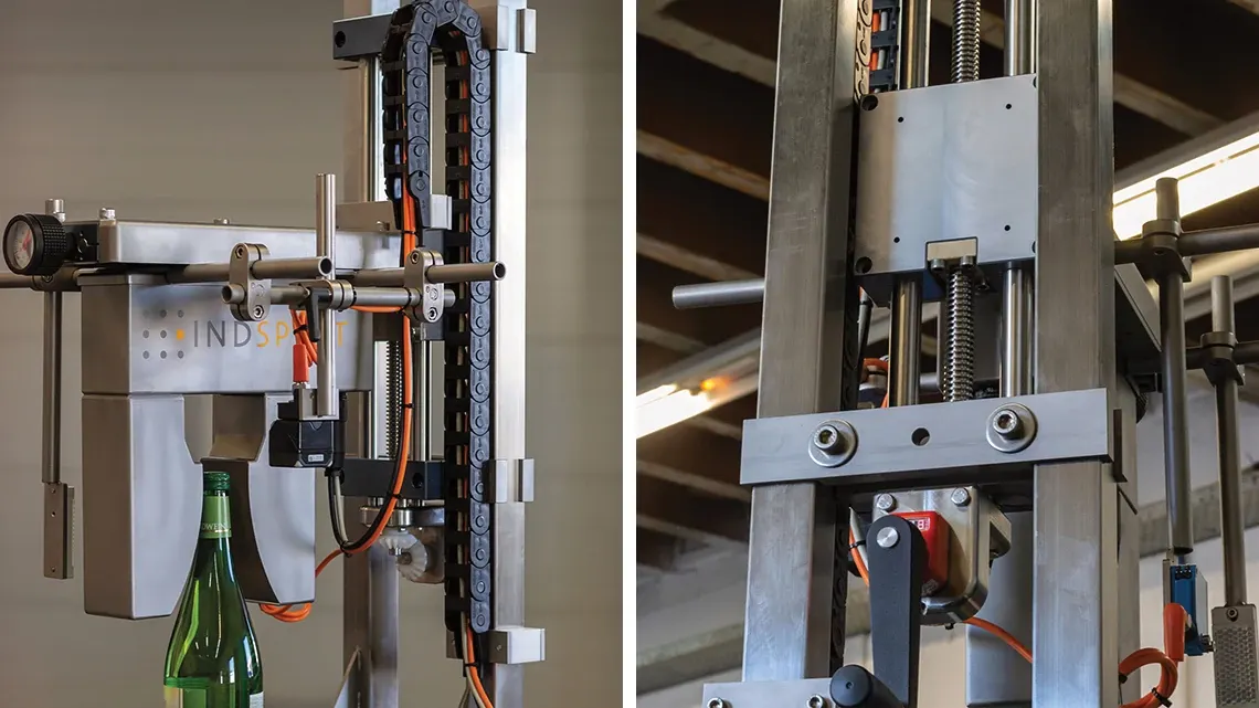 Inspection unit for industrial test processes