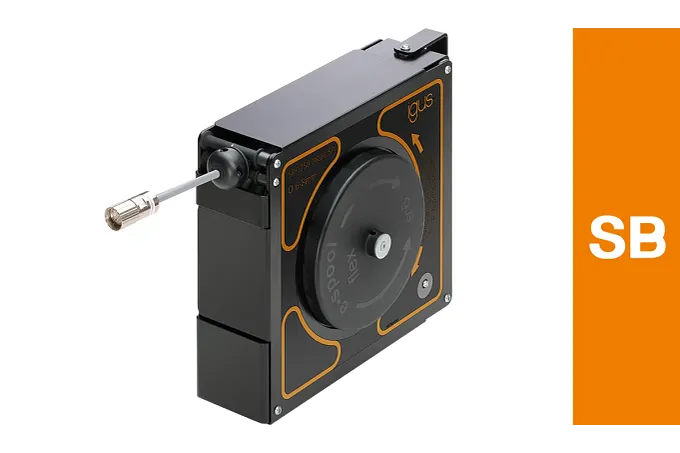 Cable reel e-spool flex | igus cable drum with no slip ring