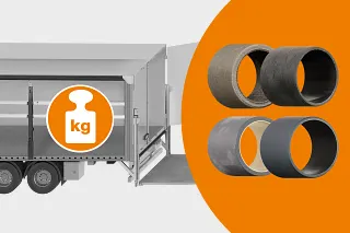 Truck and e-spool flex