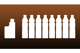 油瓶和飲用水瓶