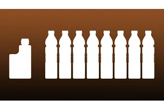 油瓶和飲用水瓶