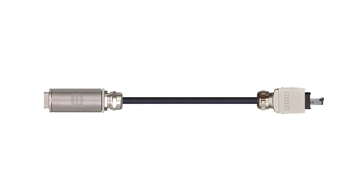 Bus cable according to AIDA specification cable socket-pin