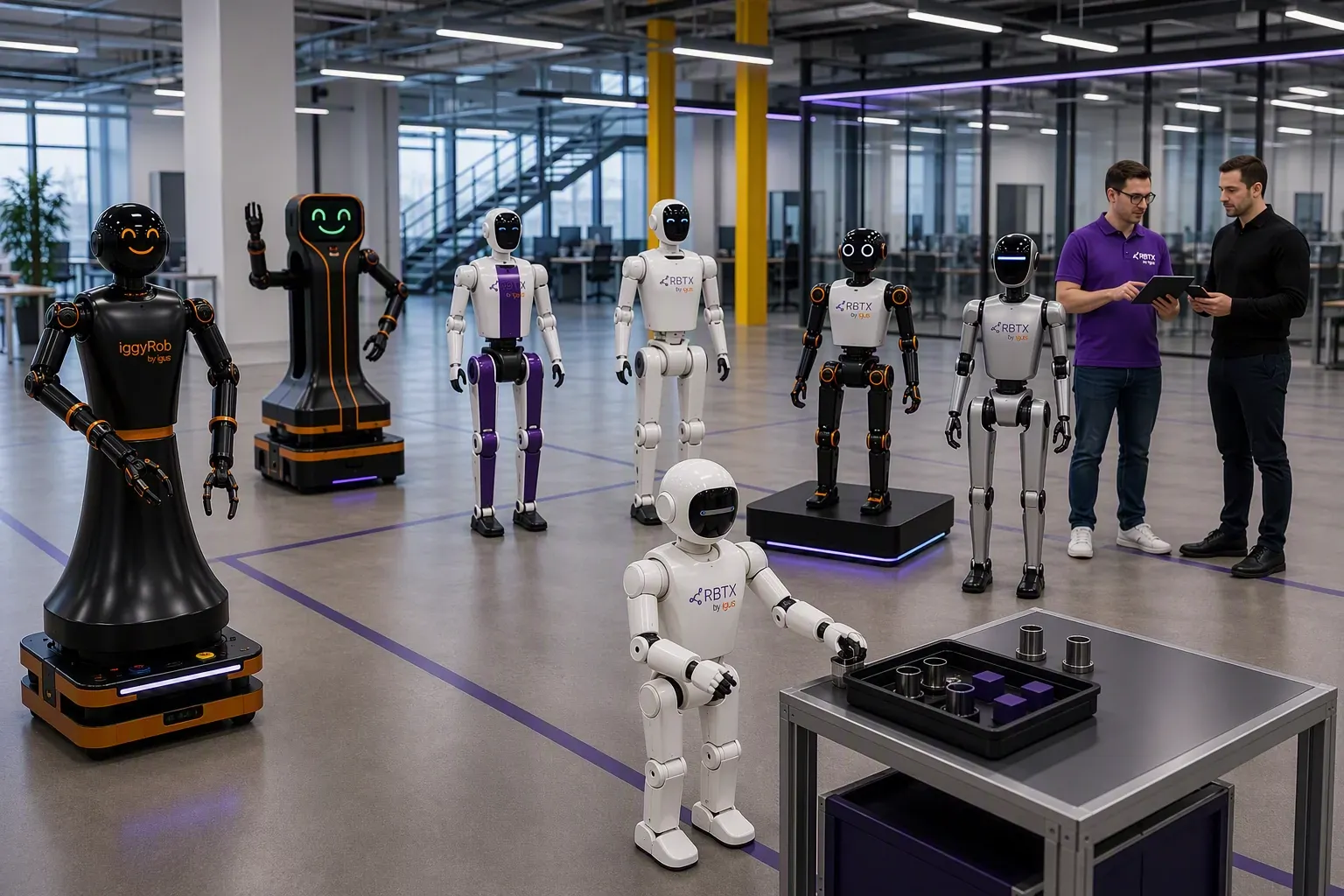Customer Test Area for Humanoid Robots