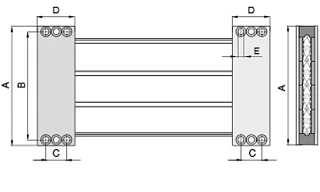 e-skin mounting brackets