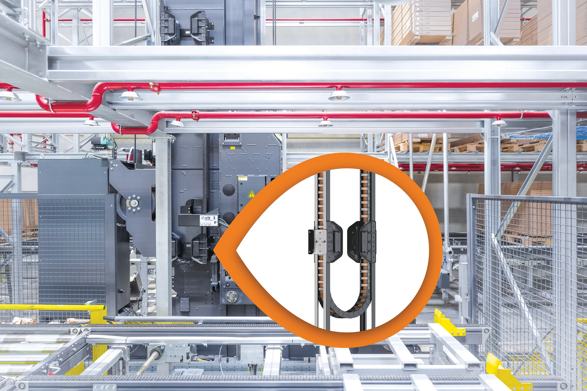 Führungssysterm und Energiekette guidelok slimline P