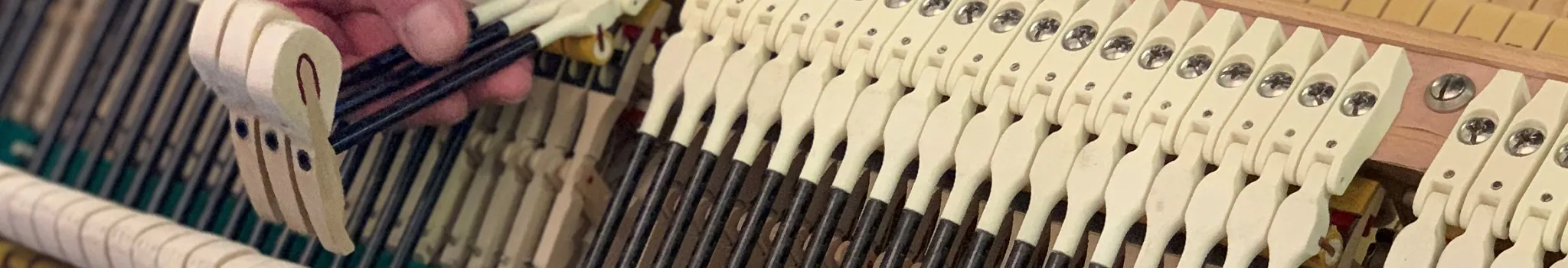 3D printed hammer mechanics in a piano