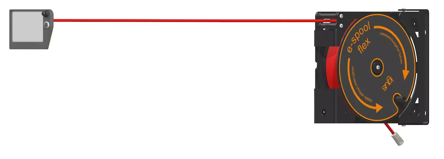 Structure of the e-spool flex cable reel