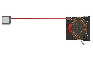 Aufbau des Kabelaufrollers e-spool flex