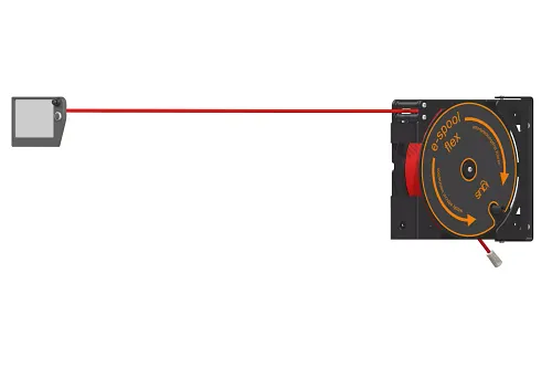 Cable reel e-spool flex | igus cable drum with no slip ring