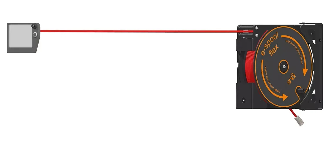 Cable reel e-spool flex | igus cable drum with no slip ring