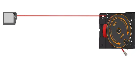Cable reel e-spool flex | igus cable drum with no slip ring