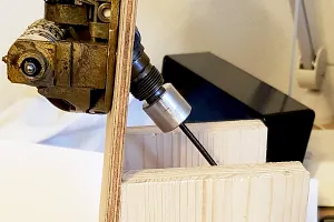 Test rig for 3D printed spare part of vintage car