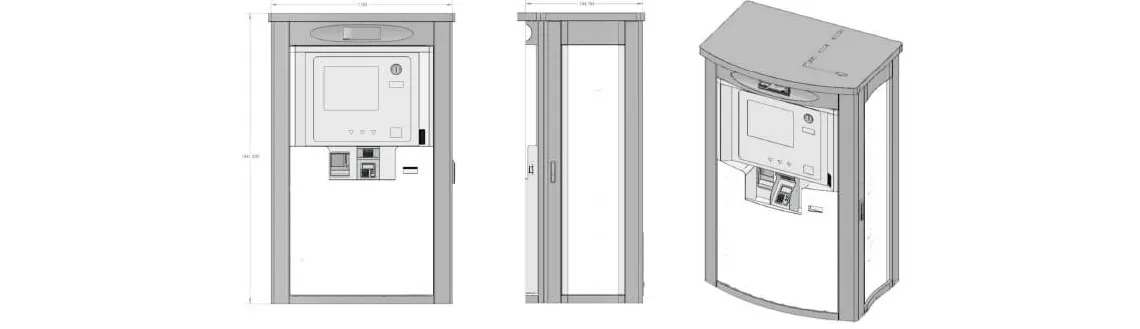 Sketches of the medication dispenser