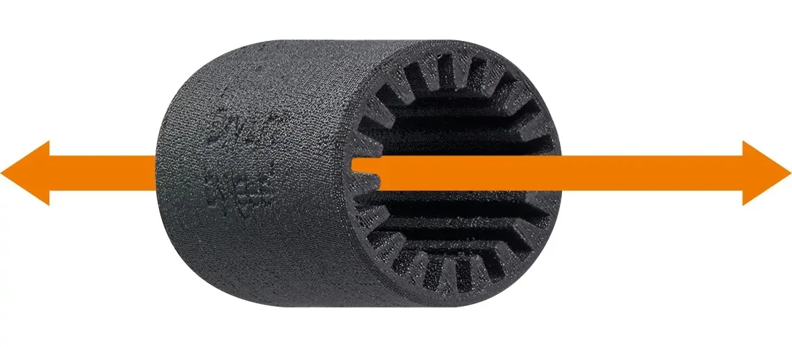 3D printed linear bearings in testing