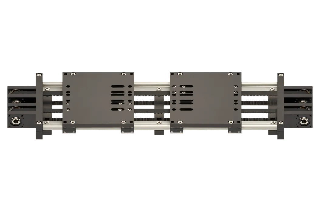 Tandem-toothed belt axis