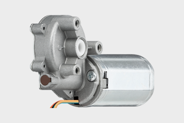 DC direct-current motor with worm gear drylin E