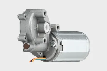 DC motor with worm gear