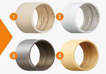 Wear-resistant polymer in swivelling heavy load wear test