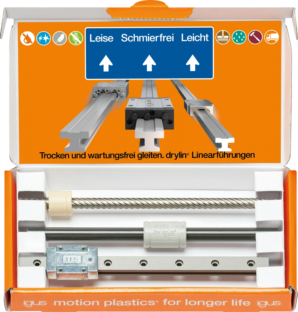 Echantillon de guidage linéaire drylin