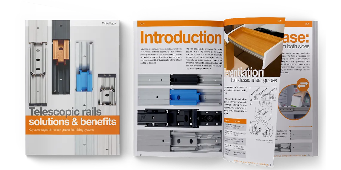 Telescopic Rails Solutions and Benefits WP Graphic