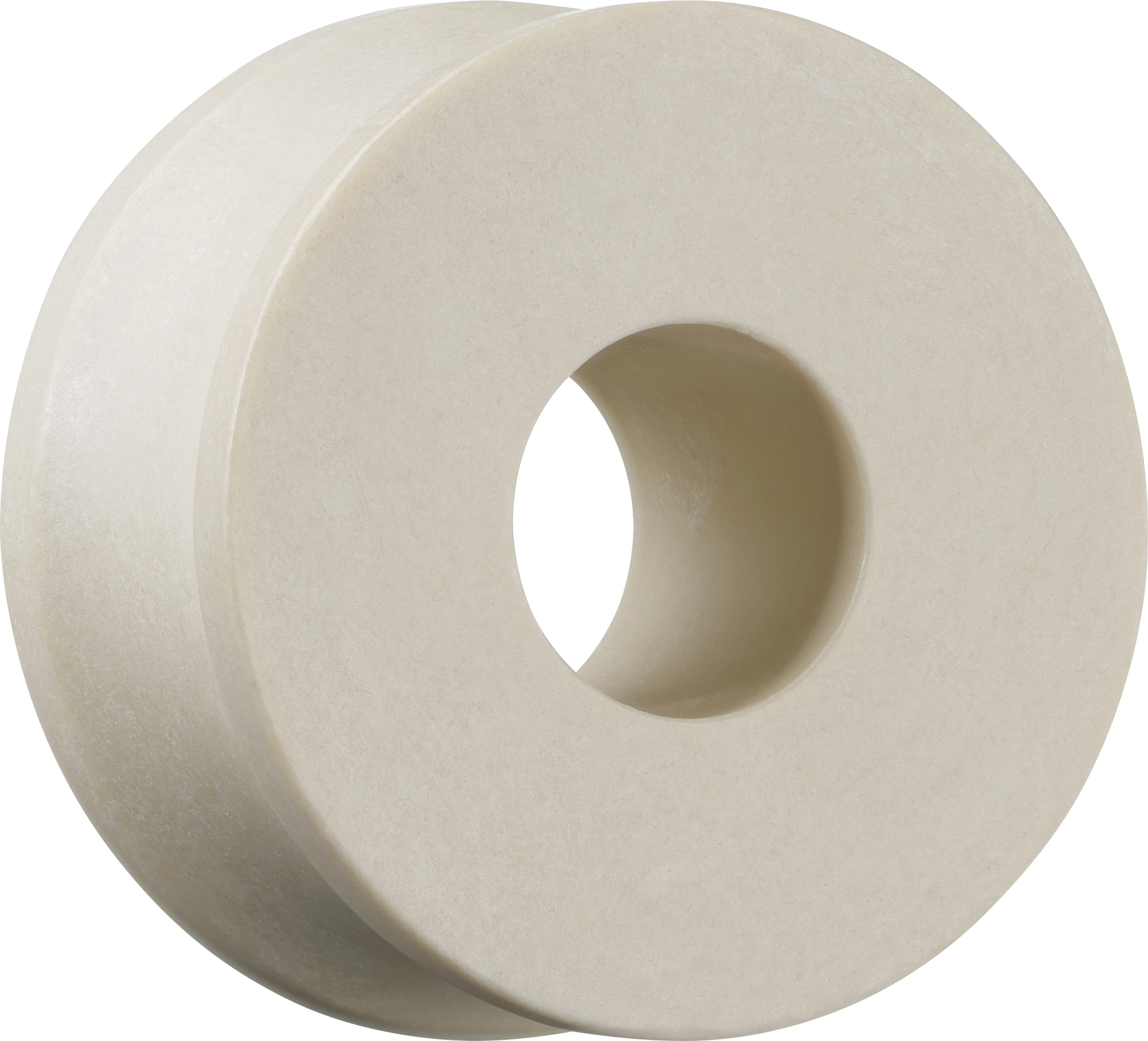 Seitenansicht einer Führungsrolle aus dem Werkstoff iglidur H1 mit U-Nut