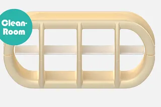 Vnitřní separační systém s kroužkovou výplní pro vlnitou trubku e-skin.