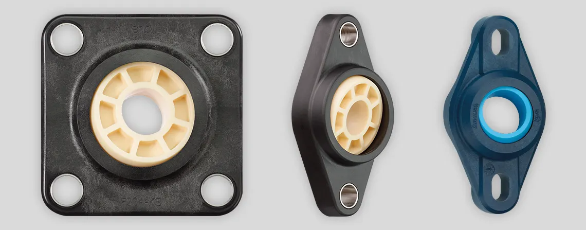 two and four bolt flange, self-aligning igubal bearings