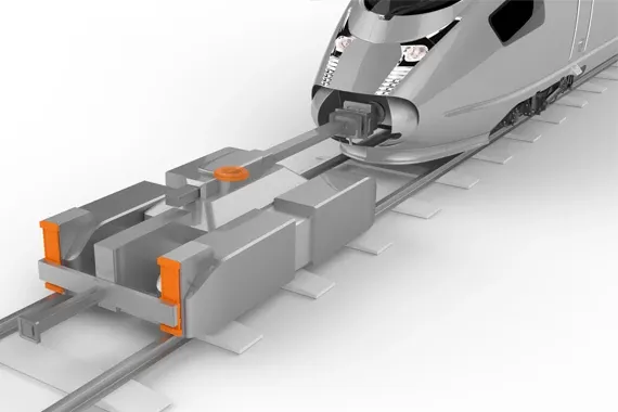 이구스 구성품을 사용하는 분기 기관차