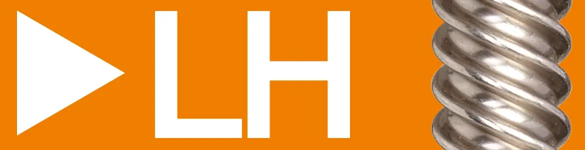 Threaded rod left-hand thread