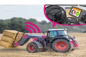 Paliers lisses dans une machine agricole