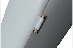 Paliers lisses dans les charnières de la trappe de la batterie