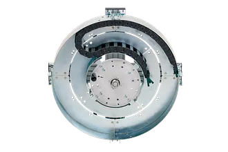 Reverse Bend Radius rotating energy supply