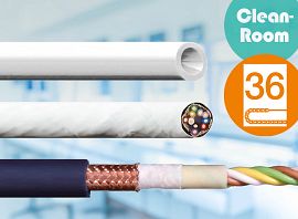Cleanroom applicable chainflex cables