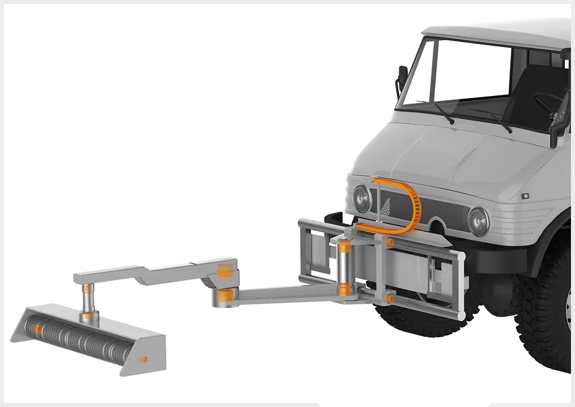 iglidur plain bearings in the mulching mower