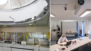 UVC-Raumluftfilter in Kantine und Schnelltestzentrum