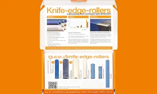 knife edge rollers sample box